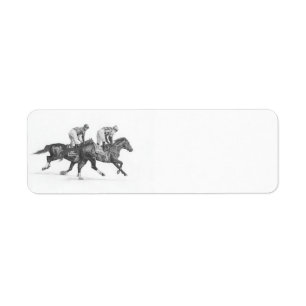 Etiquetas de endereço do remetente do cavalo de
