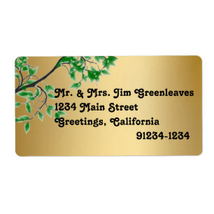 Etiquetas de endereço do remetente do olhar da