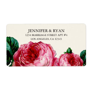 ETIQUETAS DE ENDEREÇO DO REMETENTE FLORAIS DO