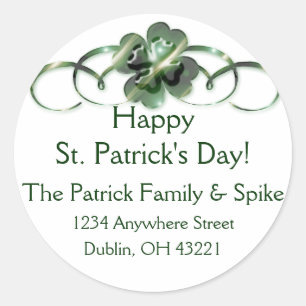 Etiquetas de endereço do remetente irlandesas::