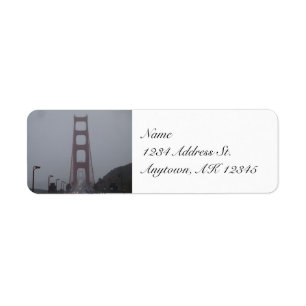 Etiquetas de endereço do remetente nevoentas de