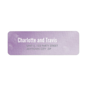 ETIQUETAS DE ENDEREÇO DO REMETENTE: roxo da
