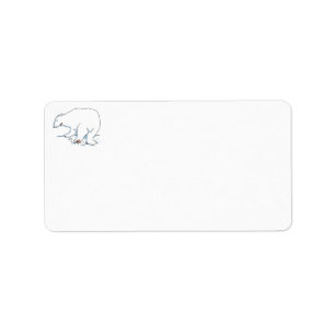 Etiquetas de endereço do Urso Polar