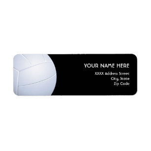 Etiquetas de endereço do voleibol