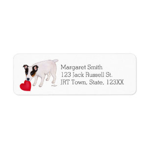 Etiquetas de endereço dos namorados de Jack