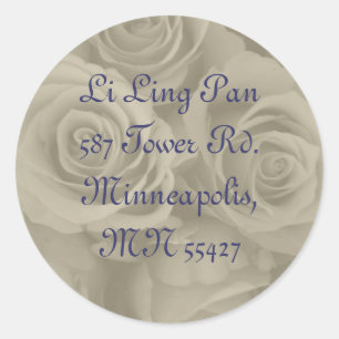 etiquetas de endereço dos rosas amarelos