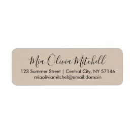 Etiquetas de Endereço Elegante do Tipo Suave de Co