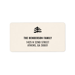 Etiquetas de Endereço Evergreen Simples