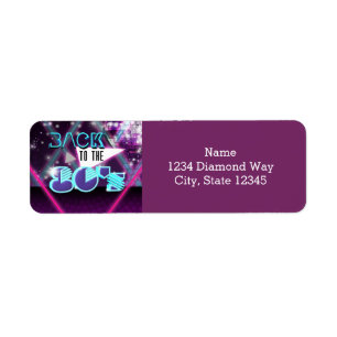 ETIQUETAS DE ENDEREÇO Festa Glam DE VOLTA PARA OS