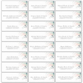 Etiquetas de Endereço Individuais Eucalyptus Green