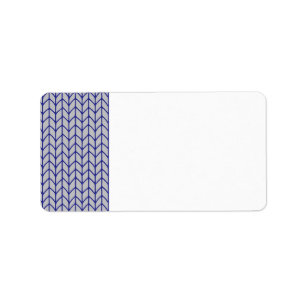 Etiquetas de Endereço KNIT da CINZA AZUL