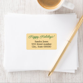 Etiquetas de endereço lindas felizes festas