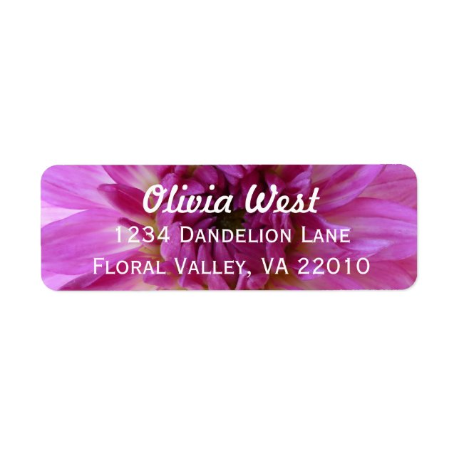 Etiquetas de Endereço "Mãe" do Chrysanthemum (Frente)