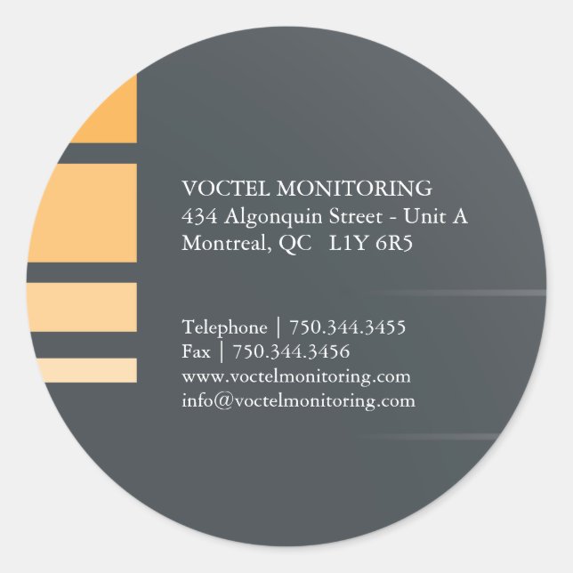 Etiquetas de endereço modernas (Frente)