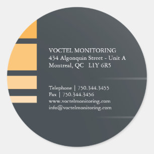 Etiquetas de endereço modernas