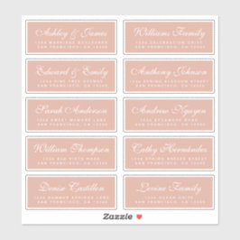 Etiquetas de Endereço para Convidados de Casamento