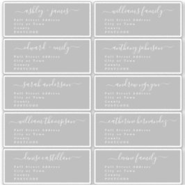 Etiquetas de Endereço para Convidados de Casamento