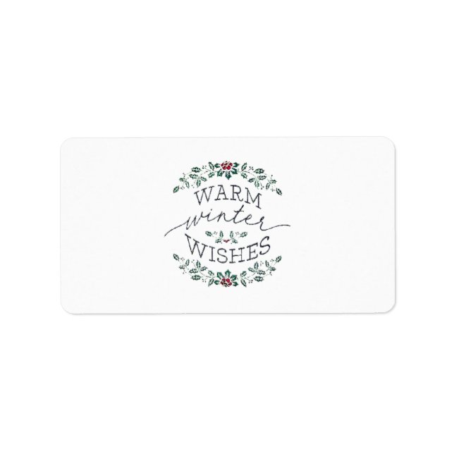 Etiquetas de Endereço para Natal SEASONAL (Frente)