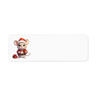 Etiquetas de endereço para o rato de Natal