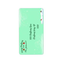 Etiquetas de Endereço para Tema de Feliz Natal Per