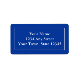 Etiquetas de Endereço Personalizadas - Azul Marinh
