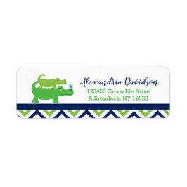 Etiquetas de Endereço Personalizadas de Jacaré Ele