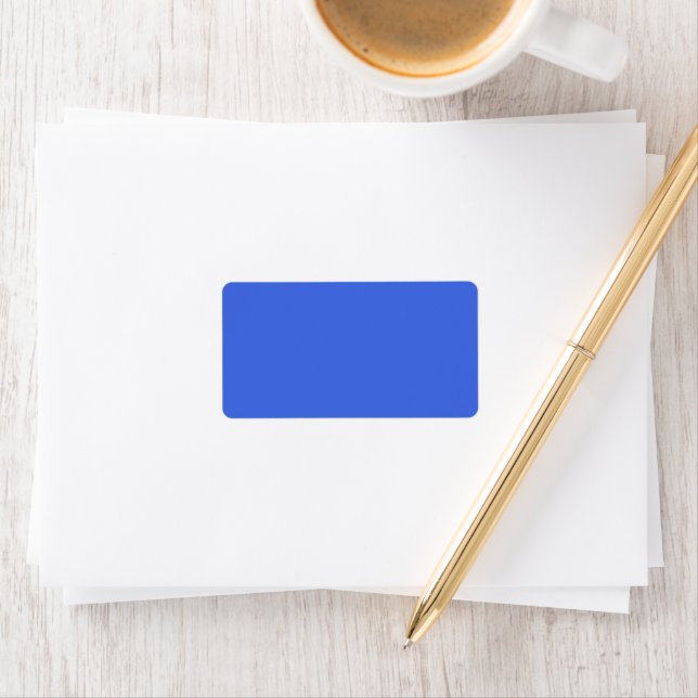 Etiquetas de Endereço Personalizado Real Azul (Insitu)