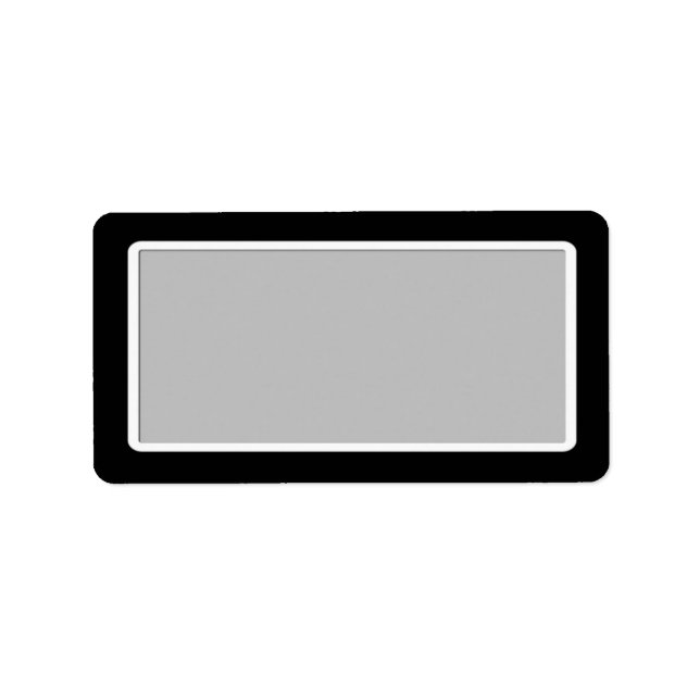 Etiquetas de Endereço Preto do vazio (Frente)