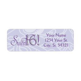 Etiquetas de endereço remissivo, brilhante e roxo