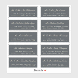 Etiquetas de Endereços de Convidado para Caligrafi