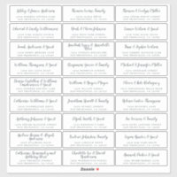Etiquetas de Endereços de Convidado para Caligrafi