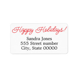 Etiquetas de endereços lindas, feriados felizes