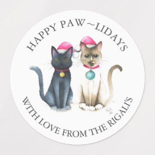 Etiquetas de enrolamento de presente personalizada