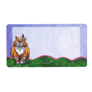 Etiquetas de Entrega de Ginger Cat