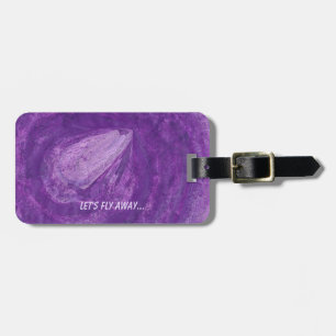 Etiquetas de espaço roxo do foguete de vamos para 