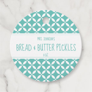 Etiquetas de etiqueta de Comida branca e verde mod