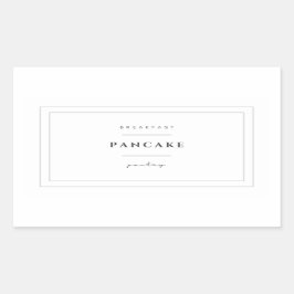 Etiquetas de etiqueta de Comida de pancada