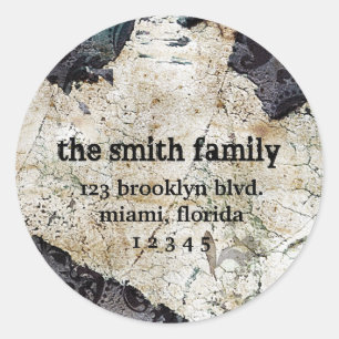 Etiquetas de Etiqueta de Endereço Clássico vestida