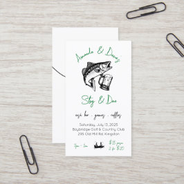 Etiquetas de Evento de Tema de Pesca Stag & doe /J