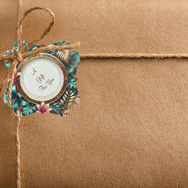 Etiquetas de Favor da Elegância Tropical