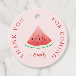 Etiquetas de Favor da Melancia de Verão