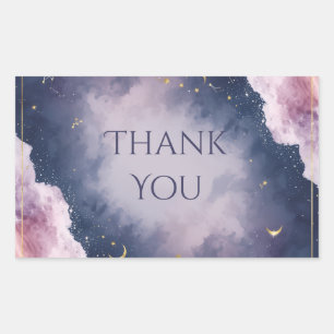 Etiquetas de Favor de Aniversário Celestial – Estr
