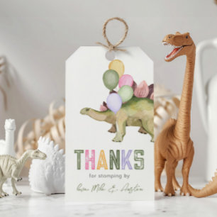 Etiquetas de Favor de Aniversário de Dinossauro