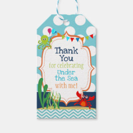 Etiquetas de Favor de Aniversário do Oceano - Pers