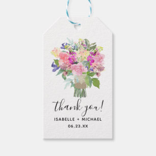 Etiquetas de Favor de Casamento de Buquê Bridal