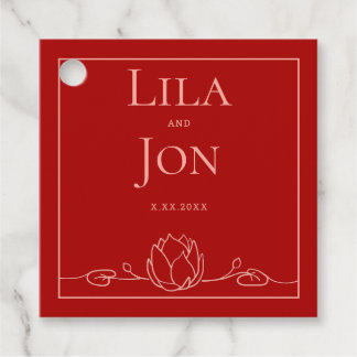 Etiquetas de Favor de Casamento Personalizado do L