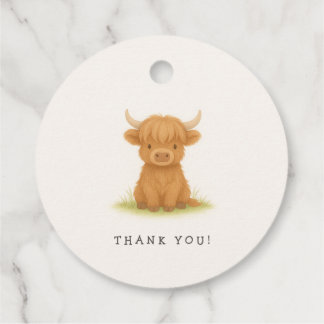 Etiquetas de Favor de Chá de fraldas de Vaca do Hi