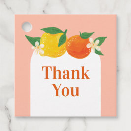 Etiquetas de Favor de Citros Doce