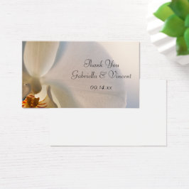 Etiquetas de Favor do Casamento da Orquídea Branca