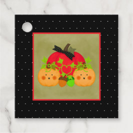 Etiquetas de Favor do Chá de casamento do Outono